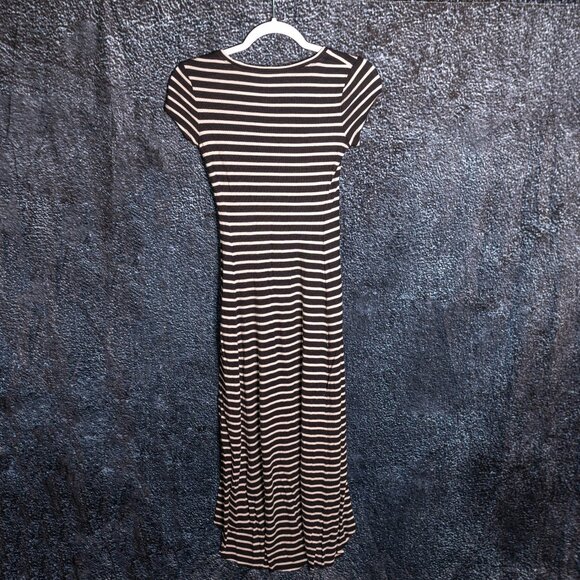 BCBGMAXAZRIA Stretchy Striped Hi-Low Maxi Dress | Size Small Like New - Picture 6 of 6